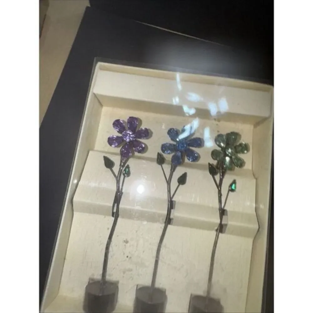 Vintage Set of‎ 3 Flower  Photo Holders Pier 1